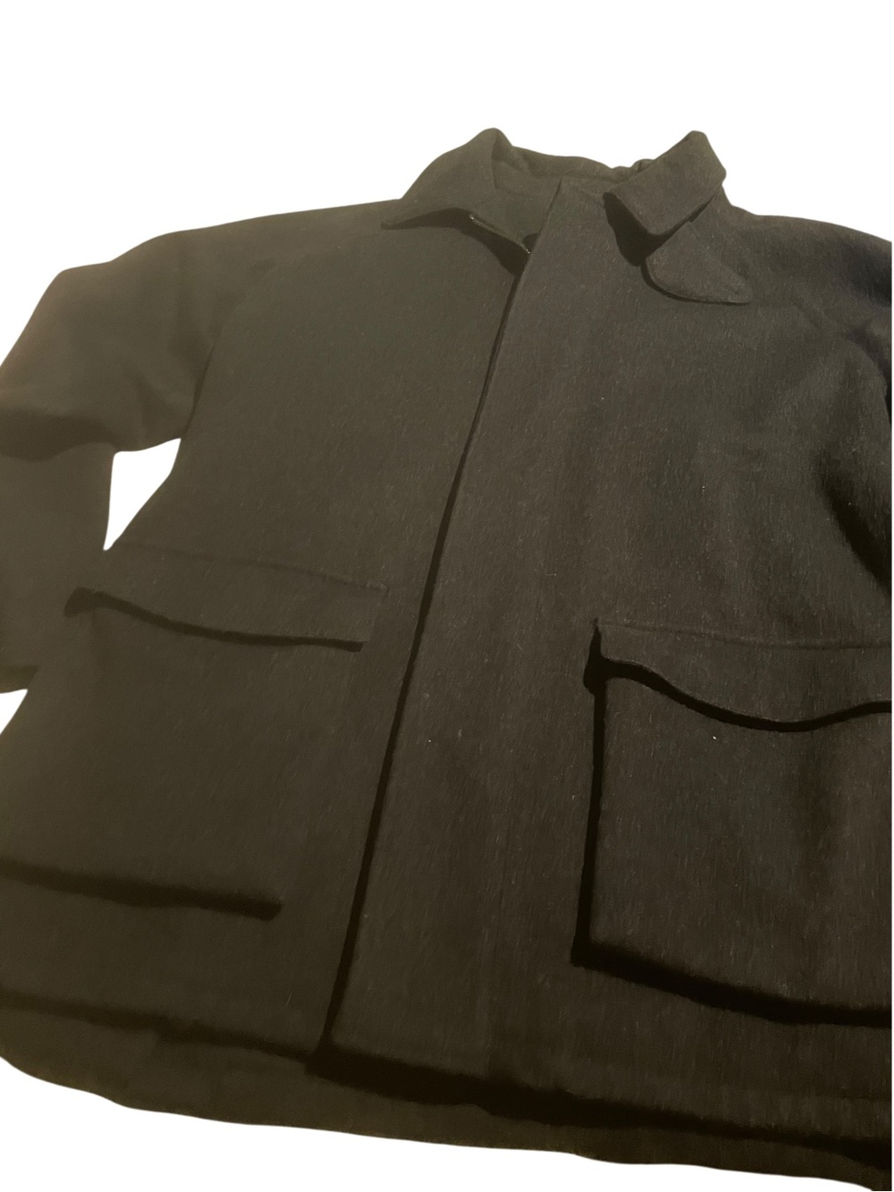 Polo by Ralph Lauren size medium Men's Black Collar Jacket - Classic Pocket Coat